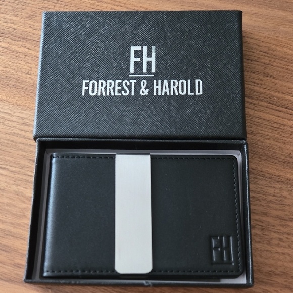 Forrest & Harold Black Wallet - Picture 1 of 8